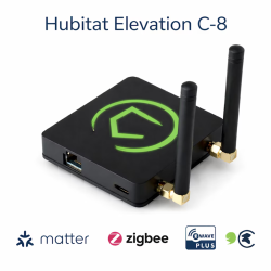 Hubitat Elevation C-8 Hub Smart Home - Zigbee 3.0, Z-Wave 800, Matter