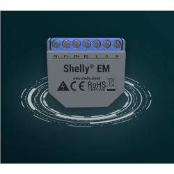 Shelly EM + 50A Clamp  Wi-Fi-Operated Smart Energy Meter and